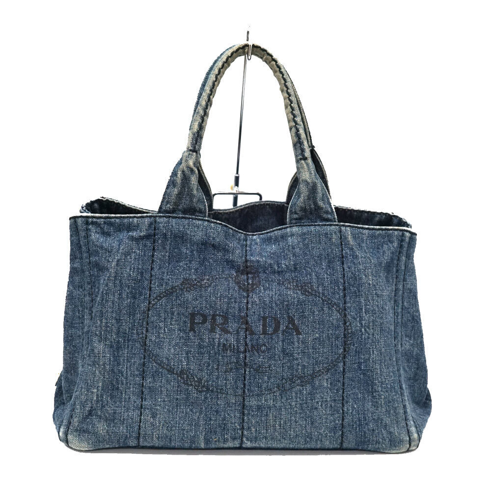 Prada Canapa Denim Tote Bag